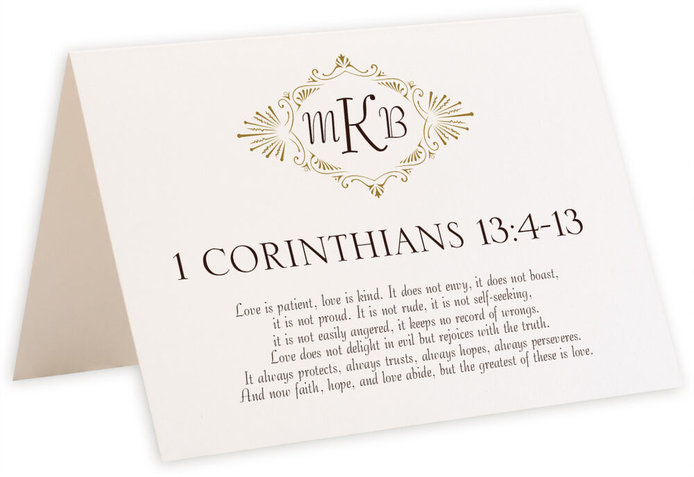 Photograph of Tented Carmine Tango Monogram Memorabilia Cards