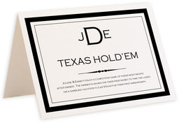 Photograph of Tented Copperplate Monogram Memorabilia Cards