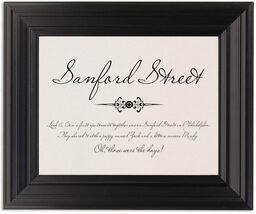 Framed Photograph of Miss LeGatees Correspondence Memorabilia Cards