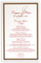 Photograph of Bracha Wedding Menus