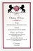 Photograph of Chevalier Wedding Menus