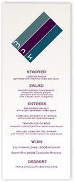 Photograph of Contemporary Monogram 37 Wedding Menus