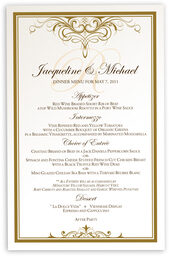 Photograph of Flirty Eyes Top & Bottom Wedding Menus