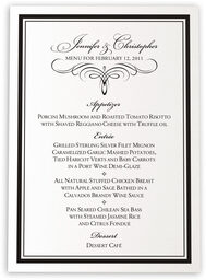 Photograph of Flourish Monogram 09 Wedding Menus
