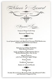 Photograph of French Typographic Library 11 Wedding Menus