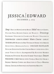 Photograph of Maiola Monogram Wedding Menus