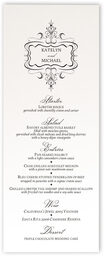 Photograph of Monsieur Victorian Frame Wedding Menus