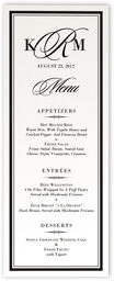 Photograph of Sloop Monogram Wedding Menus