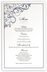 Photograph of Spiral Swirl Corner Wedding Menus