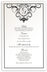 Photograph of Spiral Swirl Top Wedding Menus