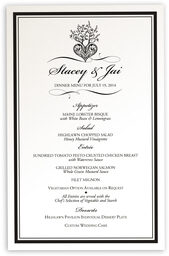 Photograph of Tree of Life Heart Wedding Menus