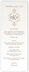 Photograph of Carmine Tango Monogram Wedding Menus