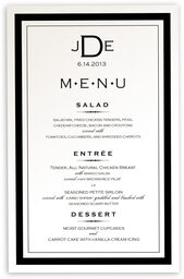 Photograph of Copperplate Monogram Wedding Menus