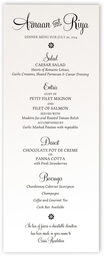 Photograph of Feel Script Monogram Wedding Menus