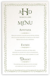 Photograph of Yana Monogram Wedding Menus