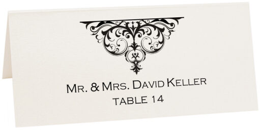 Photograph of Tented Abbey Cocktail Place Cards