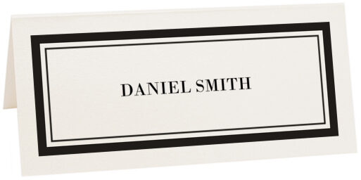 Photograph of Tented Bodoni Place Cards