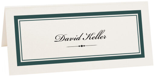 Photograph of Tented Divider 0498 Place Cards