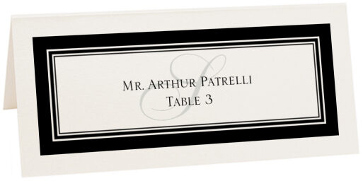 Photograph of Tented Elegance Watermark Place Cards