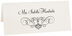 Photograph of Tented Flourish Monogram 01 Place Cards