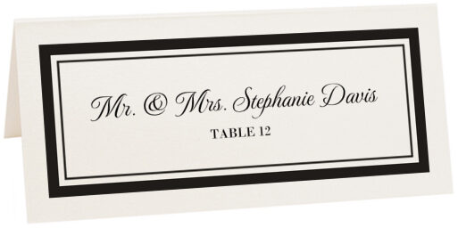 Photograph of Tented Monte Carlo Place Cards