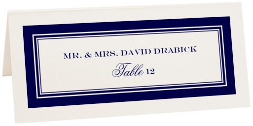 Photograph of Tented Old Script and Engravers Place Cards