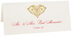 Photograph of Tented Paisley Heart Place Cards