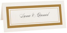 Photograph of Tented Compendium Monogram Place Cards