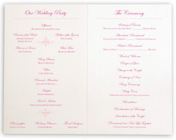 Photograph of A Kiss Goodnight Wedding Programs