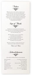 Photograph of Accordion Wedding Programs