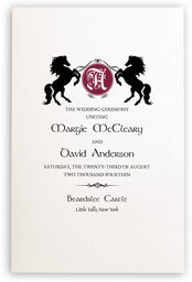 Photograph of Chevalier Wedding Programs