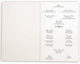 Photograph of Curly Sue Wedding Programs