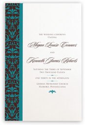 Photograph of Daily Damask Wedding Programs