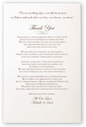 Photograph of Edwardian Watermark Wedding Programs