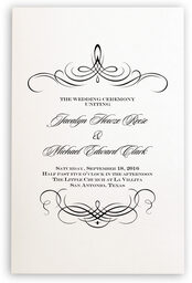 Photograph of Flourish Monogram 04 Wedding Programs