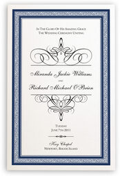 Photograph of Flourish Monogram 05 Wedding Programs