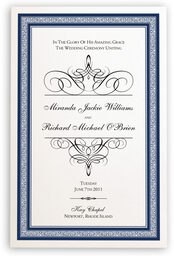 Photograph of Flourish Monogram 05 Wedding Programs