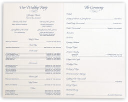 Photograph of JuJu Flourish Wedding Programs