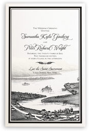 Photograph of Lake Front Wedding Programs