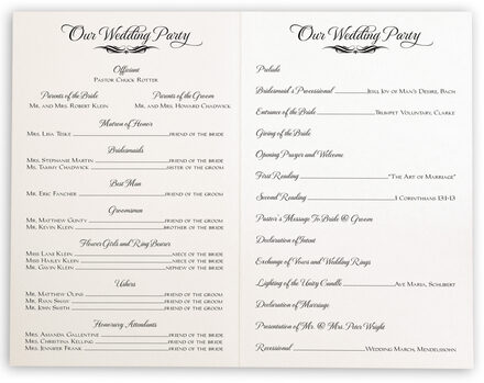 Lake Front And Steam Paddle Boat Landscape Wedding Church Program