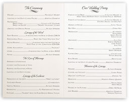 Photograph of Linked Hearts Wedding Programs