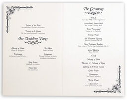 Photograph of Midsummer's Night Dream Wedding Programs