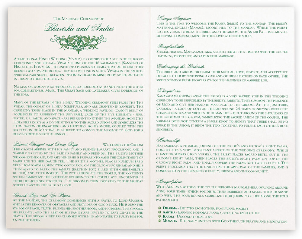 Photograph of Moon Bloom Wedding Programs