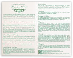 Photograph of Moon Bloom Wedding Programs