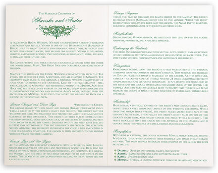 Moon Bloom Wedding Ceremony Programs Documents And Designs