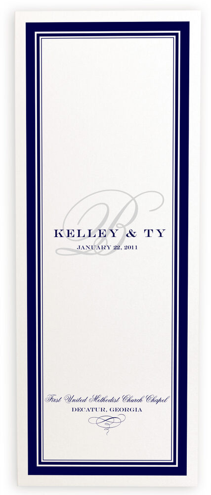 Photograph of Old Script and Engravers Wedding Programs