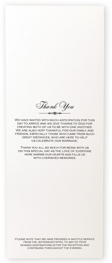 Photograph of Only Calligraphy Wedding Programs