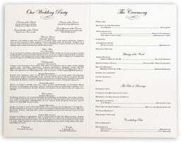 Photograph of Paisley Power Corner Wedding Programs