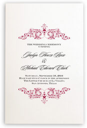 Photograph of Song Wedding Programs