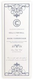 Photograph of Spiral Swirl Top & Bottom Wedding Programs